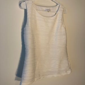 White Calvin Klein Top: Size Large